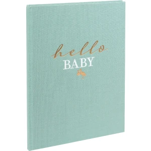 Goldbuch dětský deník hello.baby Aqua 21x28 cm 44 stran zlatá ražba