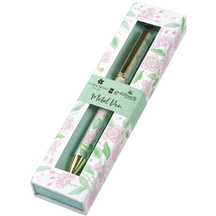 Goldbuch lieblingsSTIFT Natures Melody Bílý květinový vzor zlatá krajka pastelové barvy