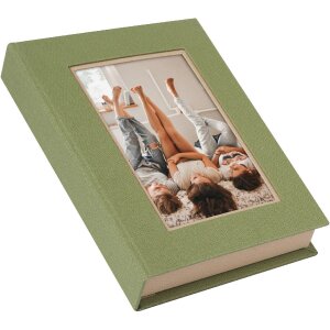 Úložný box Goldbuch Bella Vista artičok béžový s okénkem na fotografie