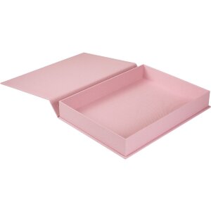 Úložný box Goldbuch Bella Vista rosé 32x24 cm plátěný magnetický uzávěr