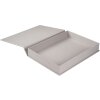 Úložný box Goldbuch Bella Vista šedý 32x24 cm plátno s magnetickým uzávěrem