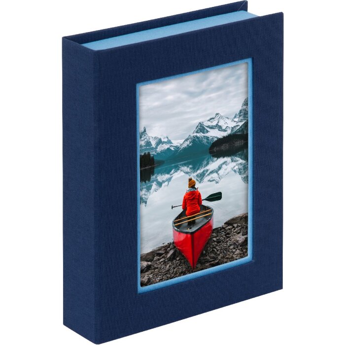 Úložný box Goldbuch Bella Vista blue sky blue s okénkem na fotografii
