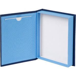 Úložný box Goldbuch Bella Vista blue sky blue s okénkem na fotografii