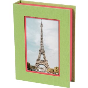 Úložný box Goldbuch Bella Vista limetkově korálový s okénkem na fotografie