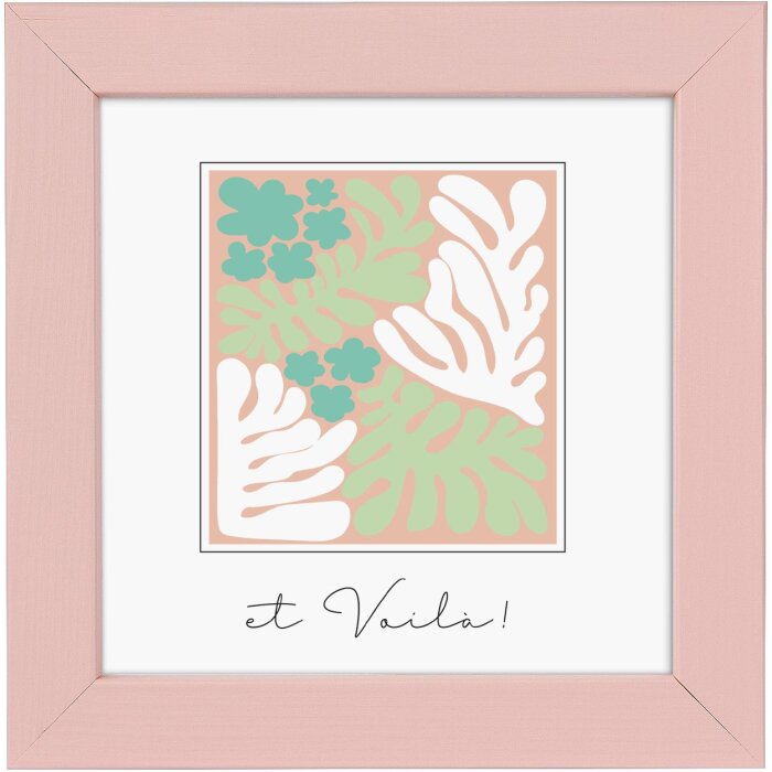 Goldbuch dřevěný rám Aura 10x10 cm Dirty Rose pravé dřevo čiré sklo MDF