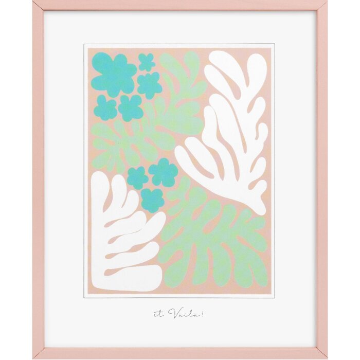 Goldbuch dřevěný rám Aura 40x50 cm Dirty Rose pravé dřevo čiré sklo MDF