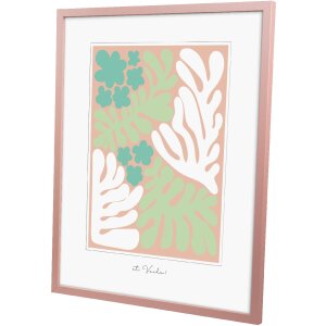 Goldbuch dřevěný rám Aura 40x50 cm Dirty Rose pravé dřevo čiré sklo MDF