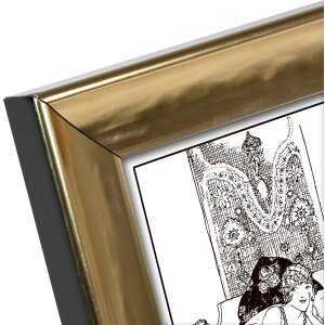 Goldbuch fotorámeček Destello 15x20 cm zlatý plast kovový vzhled kladívkový povrch