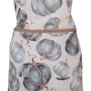 Clayre & Eef CSP41-1 Zástěra Pumpkin Design Beige Grey 70x85 cm