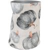 Clayre & Eef CSP50 Košík na chléb s motivem dýně Ø 15x16 cm šedý