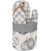Clayre & Eef CSP50 Košík na chléb s motivem dýně Ø 15x16 cm šedý