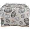 Clayre & Eef CSP64 Stolní běhoun Pumpkin Grey Beige 50x140 cm