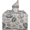 Clayre & Eef CSP64 Stolní běhoun Pumpkin Grey Beige 50x140 cm