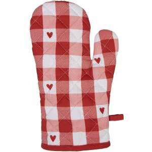 Chňapka do trouby Clayre & Eef LVT44 White Red Hearts...