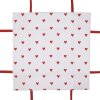 Clayre & Eef LVT47 Košík na chléb Srdce 35x35x8 cm Červená Bílá