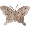 Clayre & Eef 65796 Dekorace Motýl měděná barva 12x2x9 cm