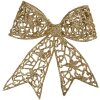 Clayre & Eef 65811 Dekorace Vánoční mašle Zlatá barva 18x2x16 cm