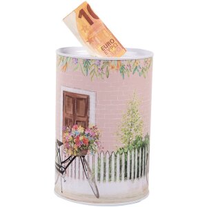 Clayre & Eef 6BL0155 Peněženka růžová Retro Ø 10x15 cm