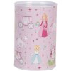 Clayre & Eef 6BL0159 Princeznovská pokladnička růžová Ø10x15 cm