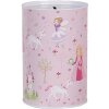 Clayre & Eef 6BL0159 Princeznovská pokladnička růžová Ø10x15 cm