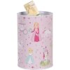 Clayre & Eef 6BL0159 Princeznovská pokladnička růžová Ø10x15 cm