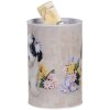 Clayre & Eef 6BL0161 Pokladnička na peníze Dog Flowers Ø 10x15 cm