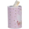 Clayre & Eef 6BL0165 Peněženka růžovo-bílá Ø 10x15 cm Romantický motiv labutě