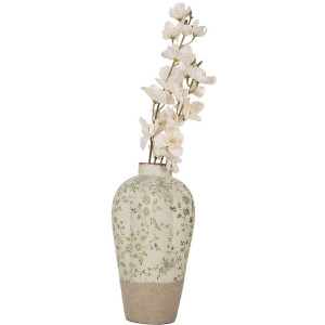 Clayre & Eef 6CE1936S Váza zelená Ø 17x29 cm Keramický venkovský styl