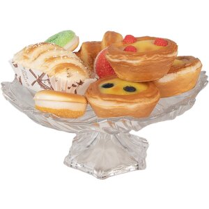 Clayre & Eef Dekorativní croissant hnědý 13x7x5 cm plastový
