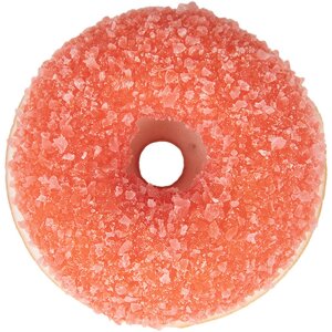 Clayre & Eef 65980P Dekorace Donut červená plastová Ø 6x2 cm