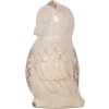 Clayre & Eef 6CE1961L Dekorativní sova keramická béžová růžová 13x12x22 cm