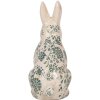 Clayre & Eef 6CE1955L Keramický dekorativní králík béžovo-zelený 16x12x28 cm
