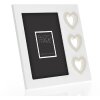 ZEP Dřevěný fotorámeček Merida Grey White Heart Design 10x15 cm 13x18 cm