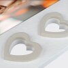 ZEP Dřevěný fotorámeček Merida Grey White Heart Design 10x15 cm 13x18 cm