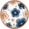 Clayre & Eef 6CEBO0068 Keramická miska béžová modrá Ø 10x3 cm 50 ml