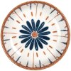 Clayre & Eef Keramická miska béžová modrá Ø 10x3 cm 50 ml Český design