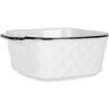 Clayre & Eef 6CEBO0097 Keramická miska bílá černá 15x12x5 cm 275 ml