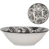 Clayre & Eef 6CEBO0163 Keramická miska bílá černá Ø 15x5 cm 350 ml