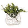 Clayre & Eef 6Y5711 Koš bílý železný 24x14x16/28 cm venkovský styl