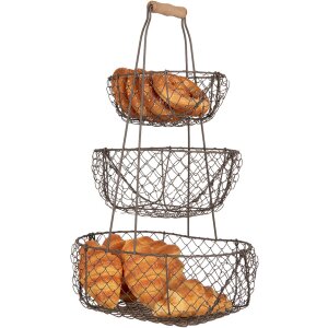 Clayre & Eef 6Y5722 Úložný koš Iron Black 30x22x50 cm