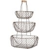 Clayre & Eef 6Y5722 Úložný koš Iron Black 30x22x50 cm