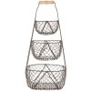 Clayre & Eef 6Y5722 Úložný koš Iron Black 30x22x50 cm