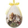 Clayre & Eef 65915 Dekorace přívěsek na vajíčka 2 Ø 11x15 cm venkovský styl zajíček