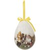 Clayre & Eef 65915 Dekorace přívěsek na vajíčka 2 Ø 11x15 cm venkovský styl zajíček