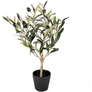 Clayre & Eef 6PL0370 Dekorativní stromek zelený plast 15x15x50 cm