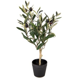 Clayre & Eef 6PL0370 Dekorativní stromek zelený plast 15x15x50 cm