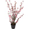 Clayre & Eef 6PL0372 Dekorativní stromek růžový 18x18x70 cm plastový