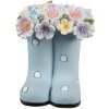 Clayre & Eef 6PR5180 Ozdoba boty modré 10x10x12 cm venkovský styl