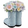 Clayre & Eef 6PR5180 Ozdoba boty modré 10x10x12 cm venkovský styl