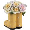 Clayre & Eef 6PR5182 Ozdobné boty žluté venkovský styl 10x10x12 cm